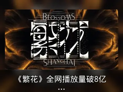 《繁花》全网播放量破8亿 豆瓣评分8.5