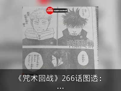 《咒术回战》266话图透：虎杖与伏黑灵魂对谈
